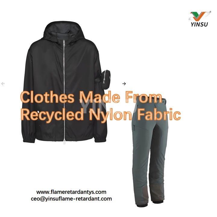 Clothes Made From Recycled Nylon Fabric ملابس مصنوعة من نسيج النايلون المعاد تدويره