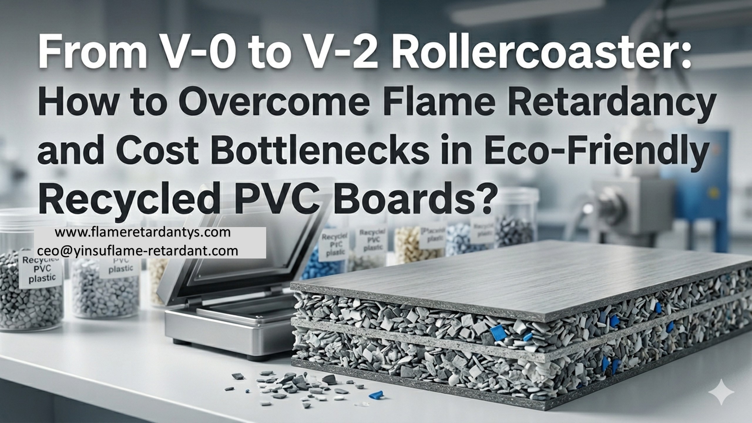 主题4 LY From V-0 to V-2 Rollercoaster How to Overcome Flame Retardancy and Cost Bottlenecks in Eco-Friendly Recycled PVC Boards 主题4 LY من V-0 إلى V-2 Rollercoaster كيفية التغلب على مثبطات اللهب واختناقات التكلفة في ألواح PVC المعاد تدويرها والصديقة للبيئة
