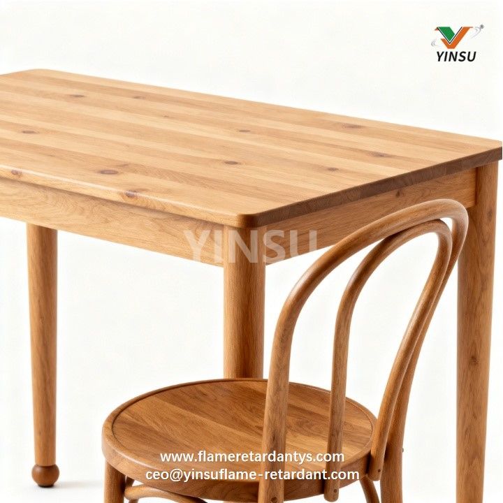 طاولات وكراسي خشبية