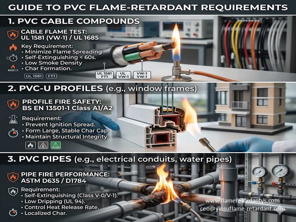 0606 3 تطبيق PVC مثبطات اللهب